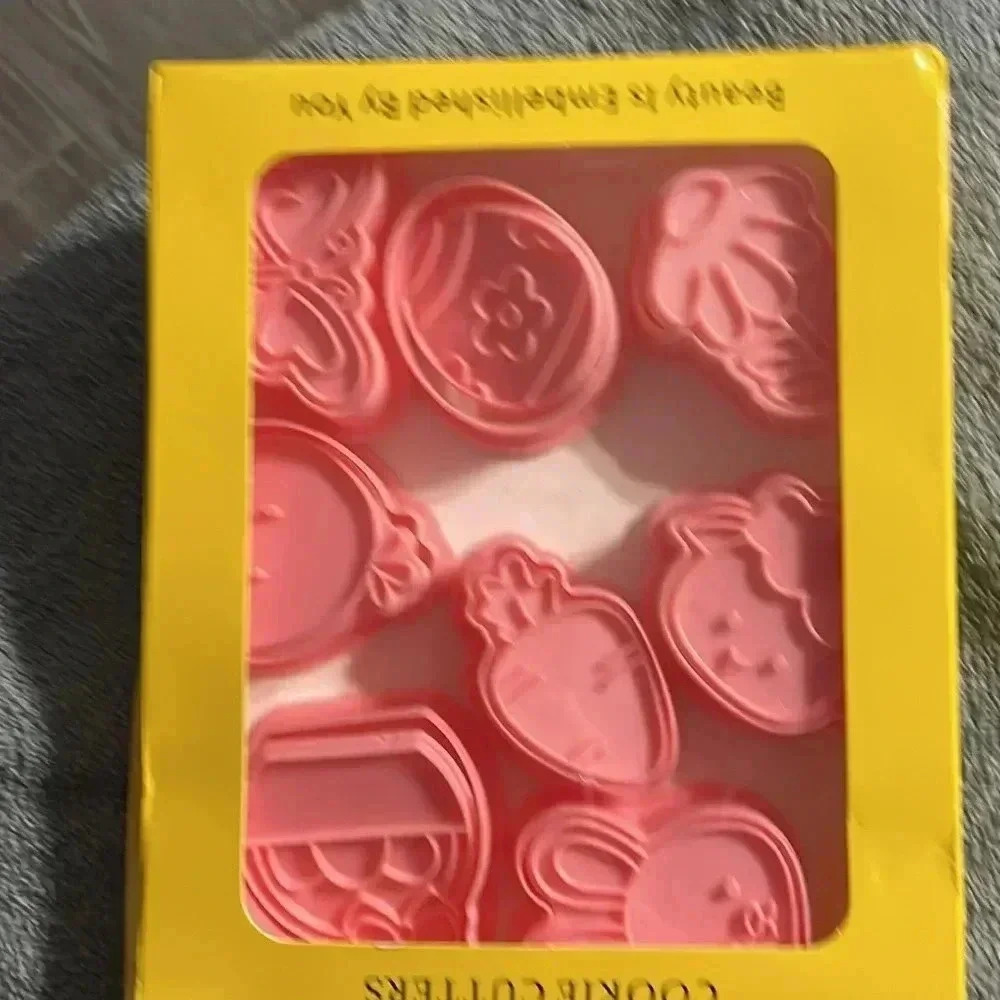 Cookie cutters with stamp spring shapes
